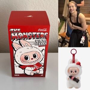 Authentic New Pop Mart The Monsters Coca-Cola Vinyl Face Plush Labubu Single Box